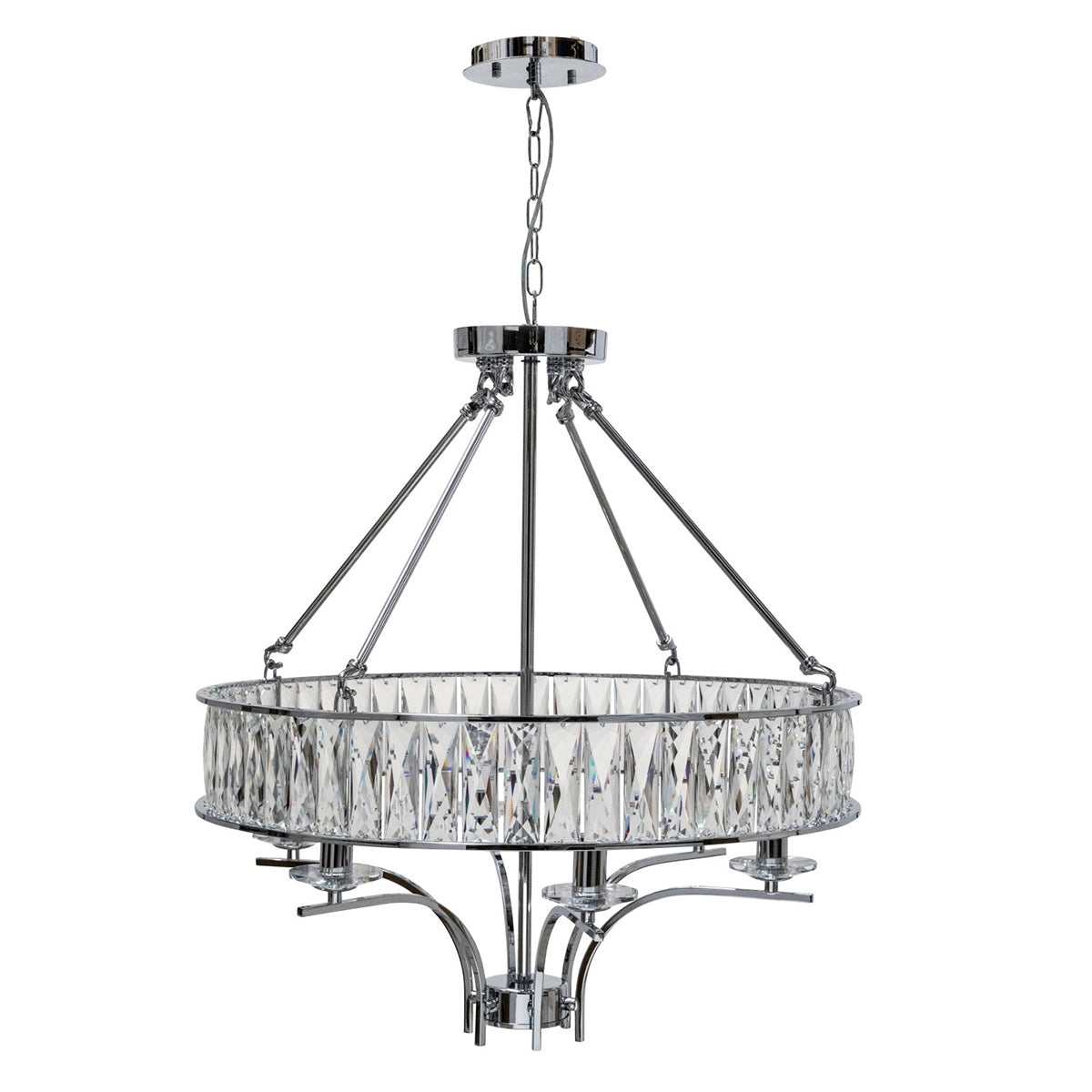 Marisa Cylindrical Crystal Metal Pendant