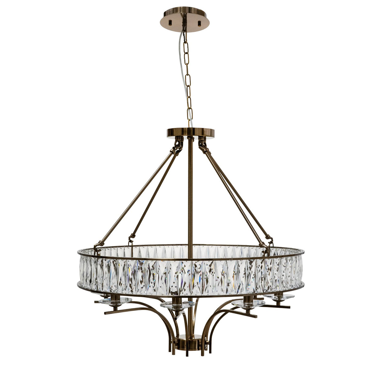 Marisa Cylindrical Crystal Metal Pendant