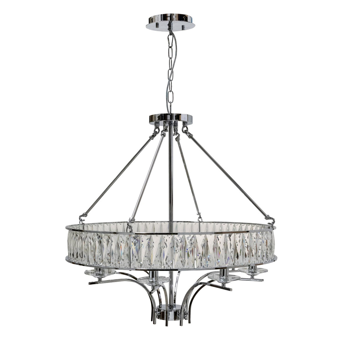 Marisa Cylindrical Crystal Metal Pendant