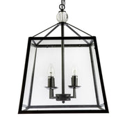 Marka 4 Light Black Bronze Metal Pendant Light