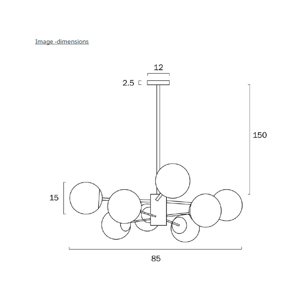 Marsten 8 Light Orb Cluster Pendant