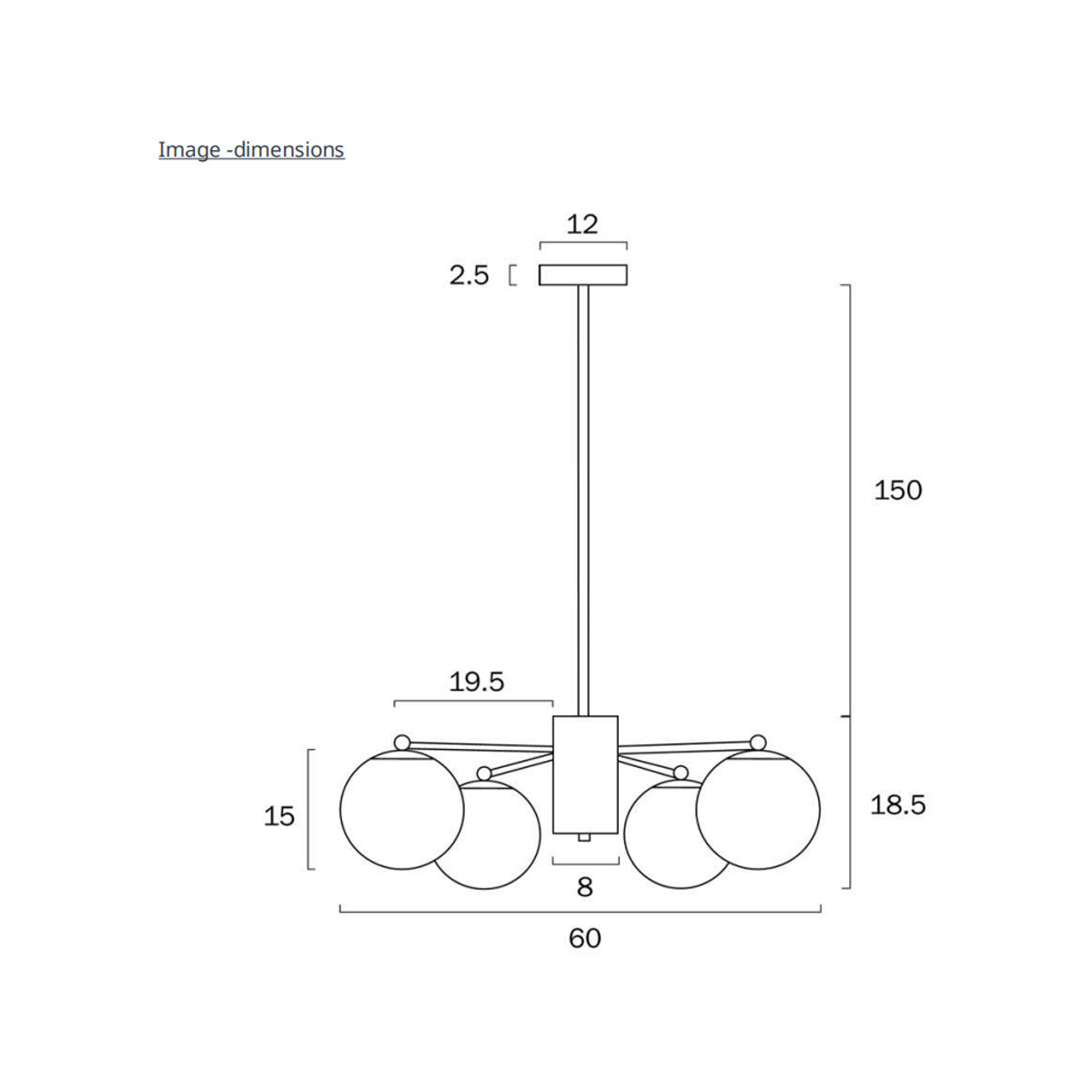 Marsten 5 Light Orb Cluster Pendant Light