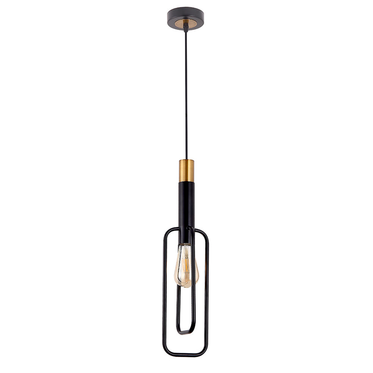Marvin Rectangle Metal Pendant Light with E27 Lampholder