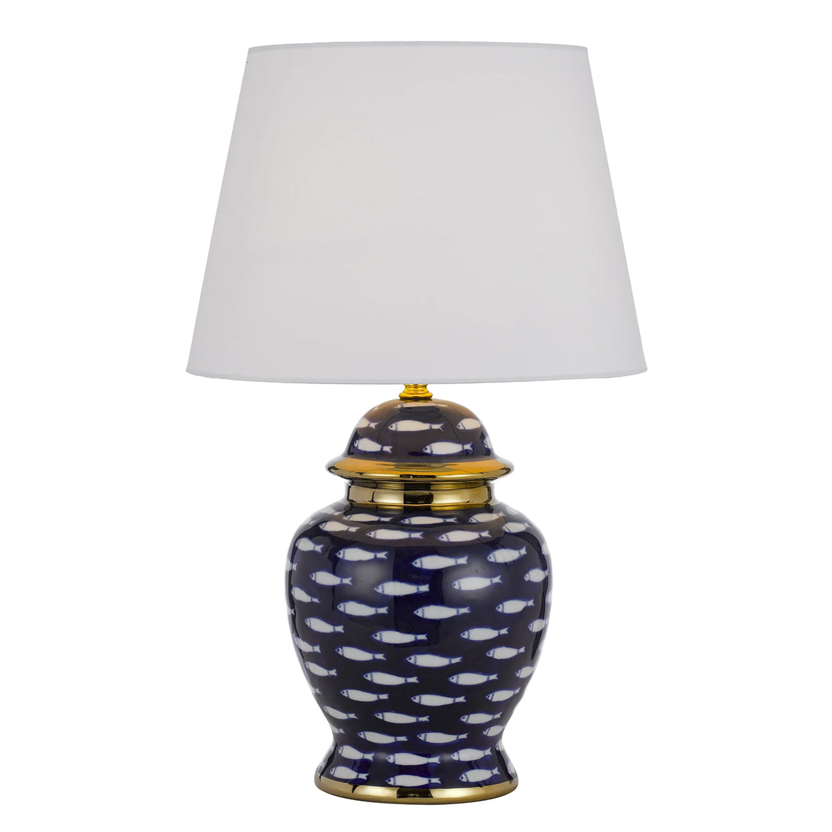 Masu Fish Table Lamp with Ornamental Design