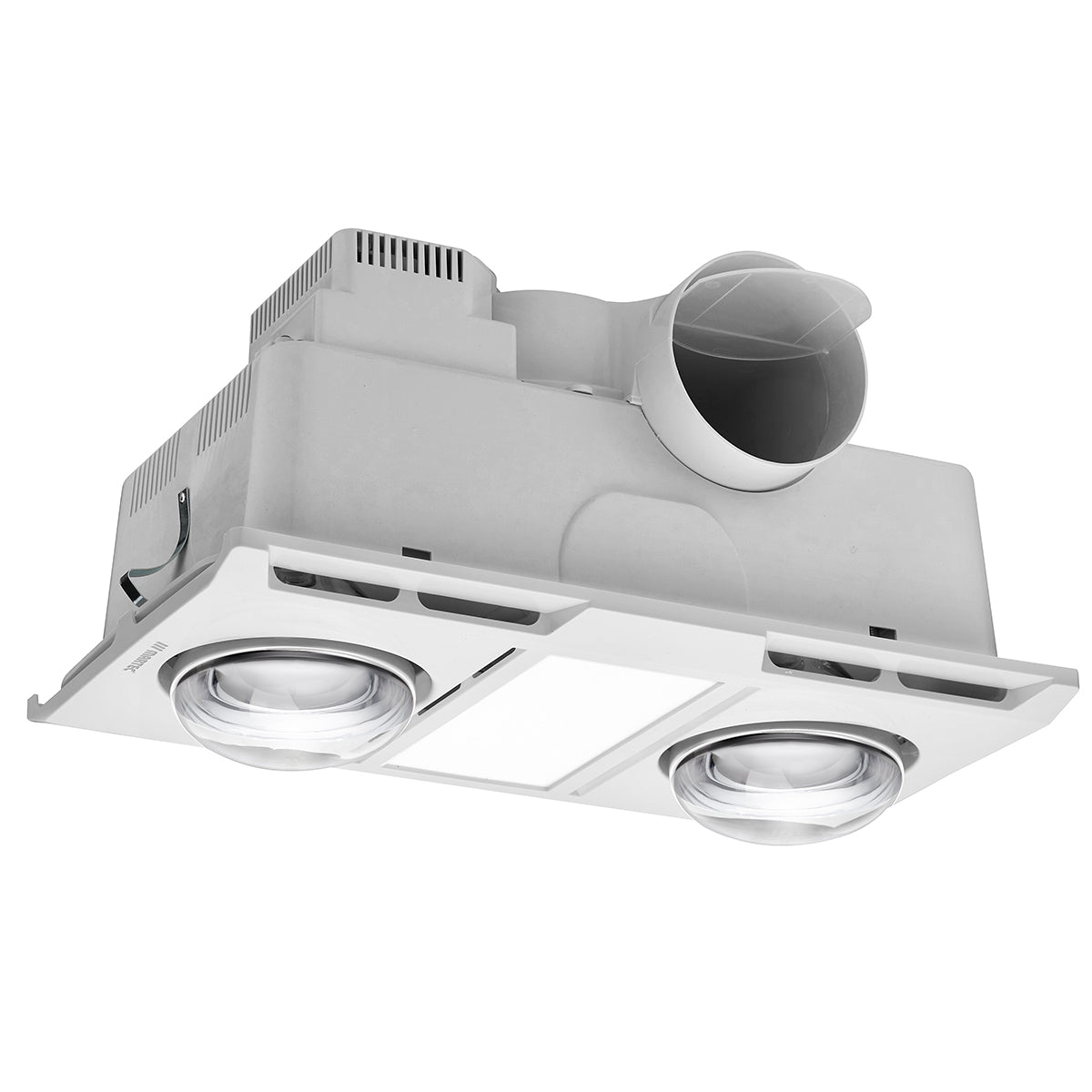 Profile Panel 2 3-in-1 Bathroom Heater Fan Exhaust with LED Light