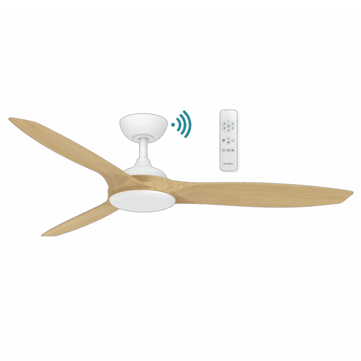 Newport 56" Smart DC Ceiling Fan with WiFi Remote Control