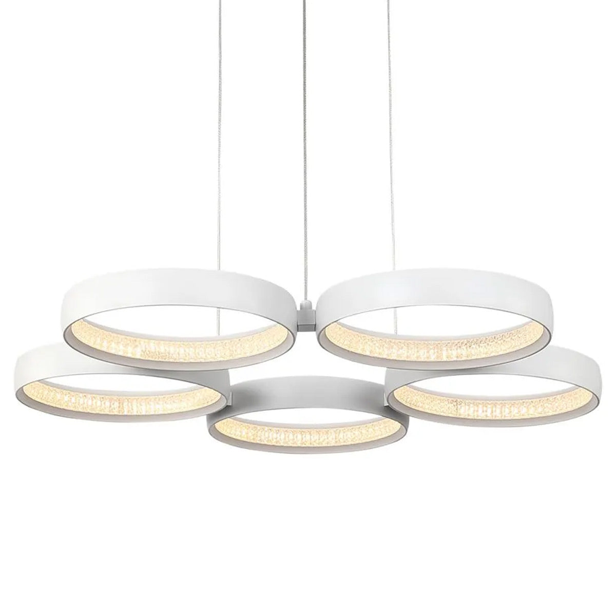 Cougar Olympus 5 Light LED Tri Colour Cluster Pendant Light White