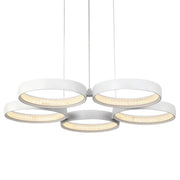 Cougar Olympus 5 Light LED Tri Colour Cluster Pendant Light White