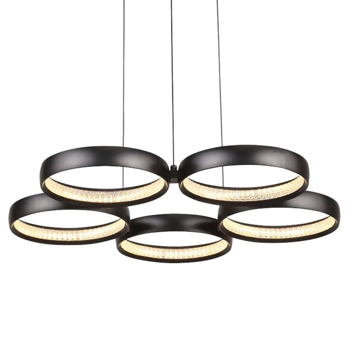 Cougar Olympus 5 Light LED Tri Colour Cluster Pendant Light Black
