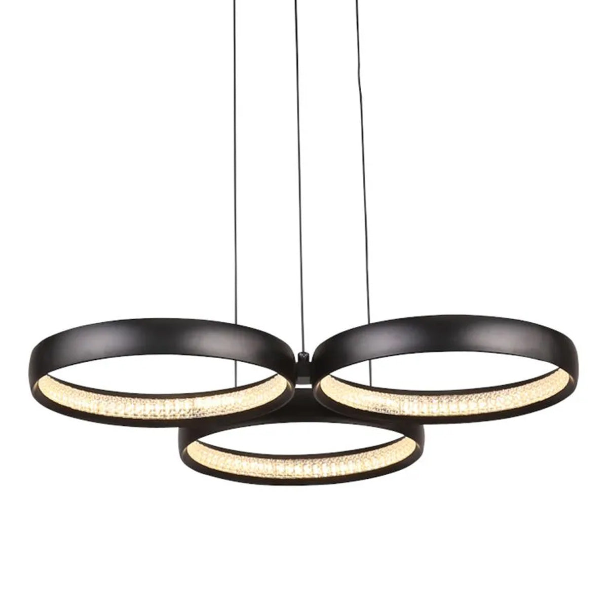 Cougar Olympus 3 Light LED Tri Colour Cluster Pendant Light Black