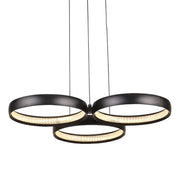 Cougar Olympus 3 Light LED Tri Colour Cluster Pendant Light Black