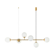 Ivy 6 Light Sphere Glass Linear Pendant Light