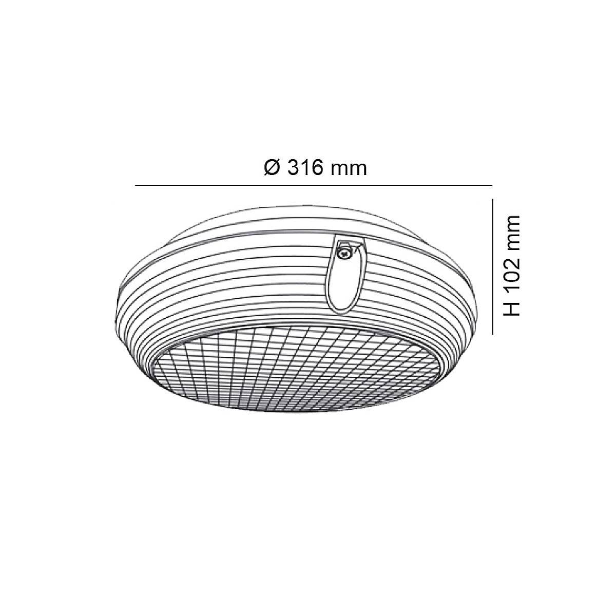 Memphis 22W LED Round Outdoor Bunker Light