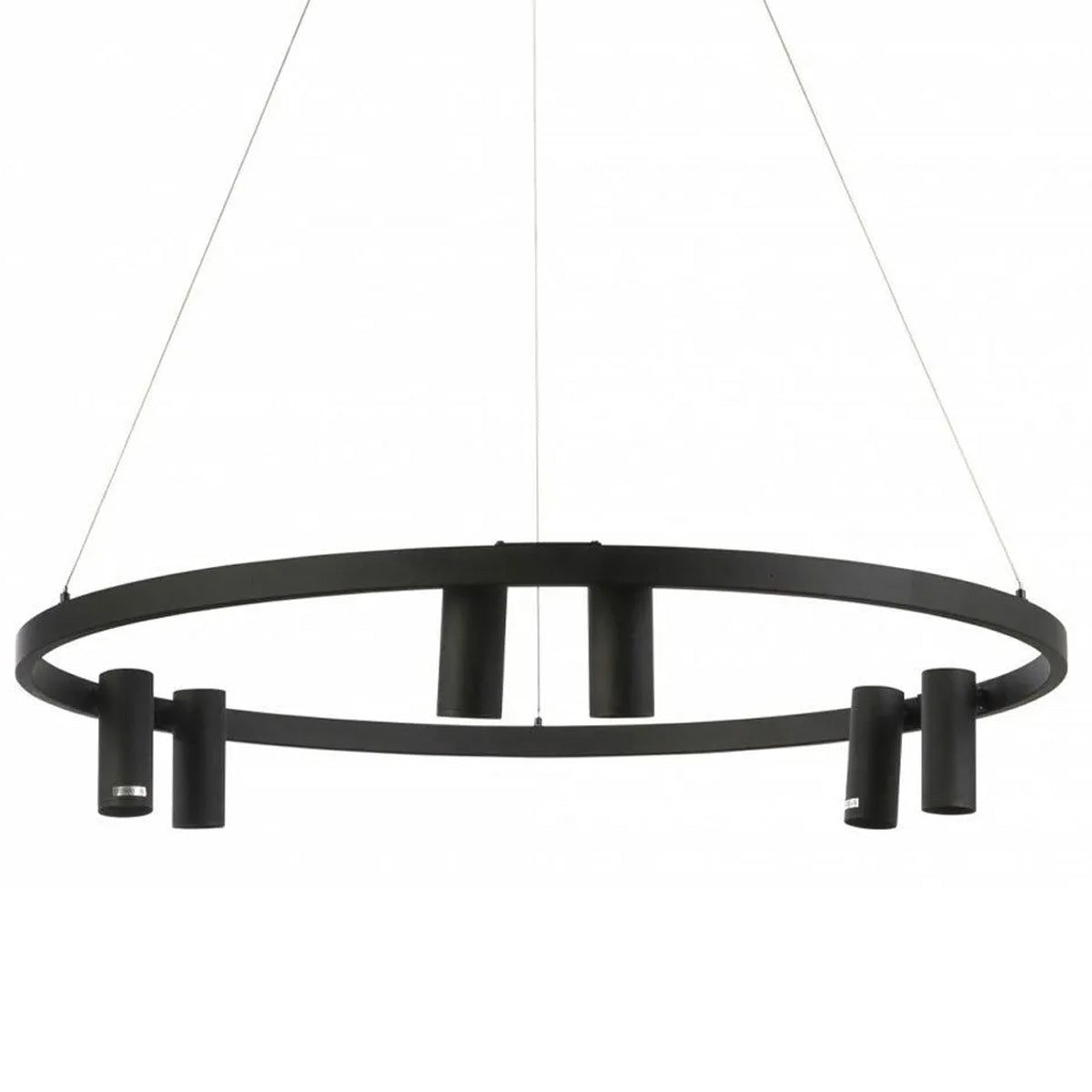 Mentera 6 Light Ring LED  Pendant - Black
