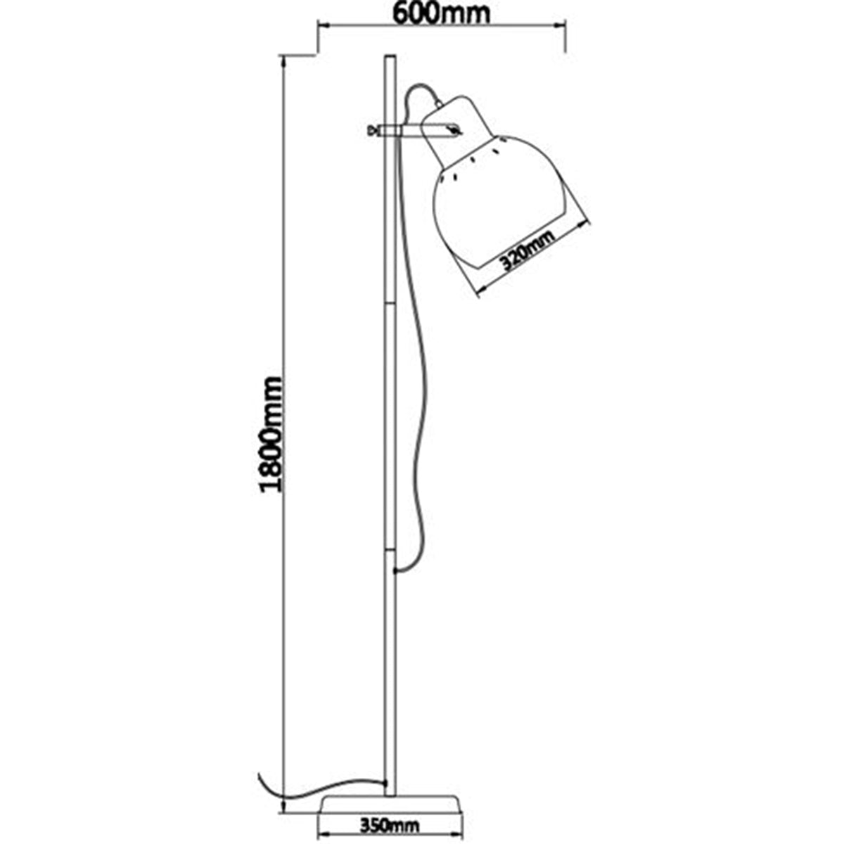 Mento Floor Lamp - Oversize Modernist Design