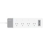 Mercator Ikuu Smart 4 Outlet Powerboard with 2 USB Charging Ports