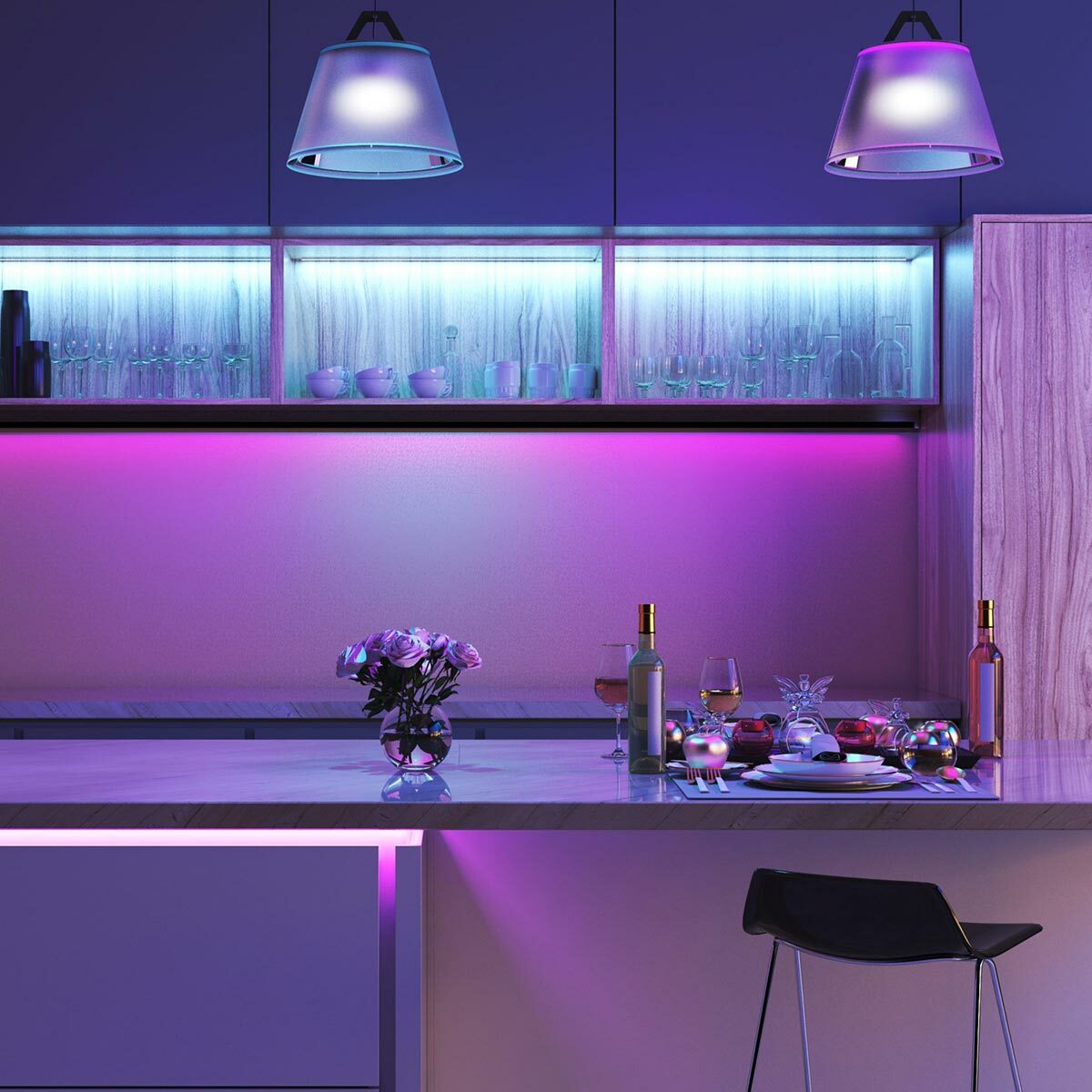 Ikuu Smart Colour LED Strip Light Kit