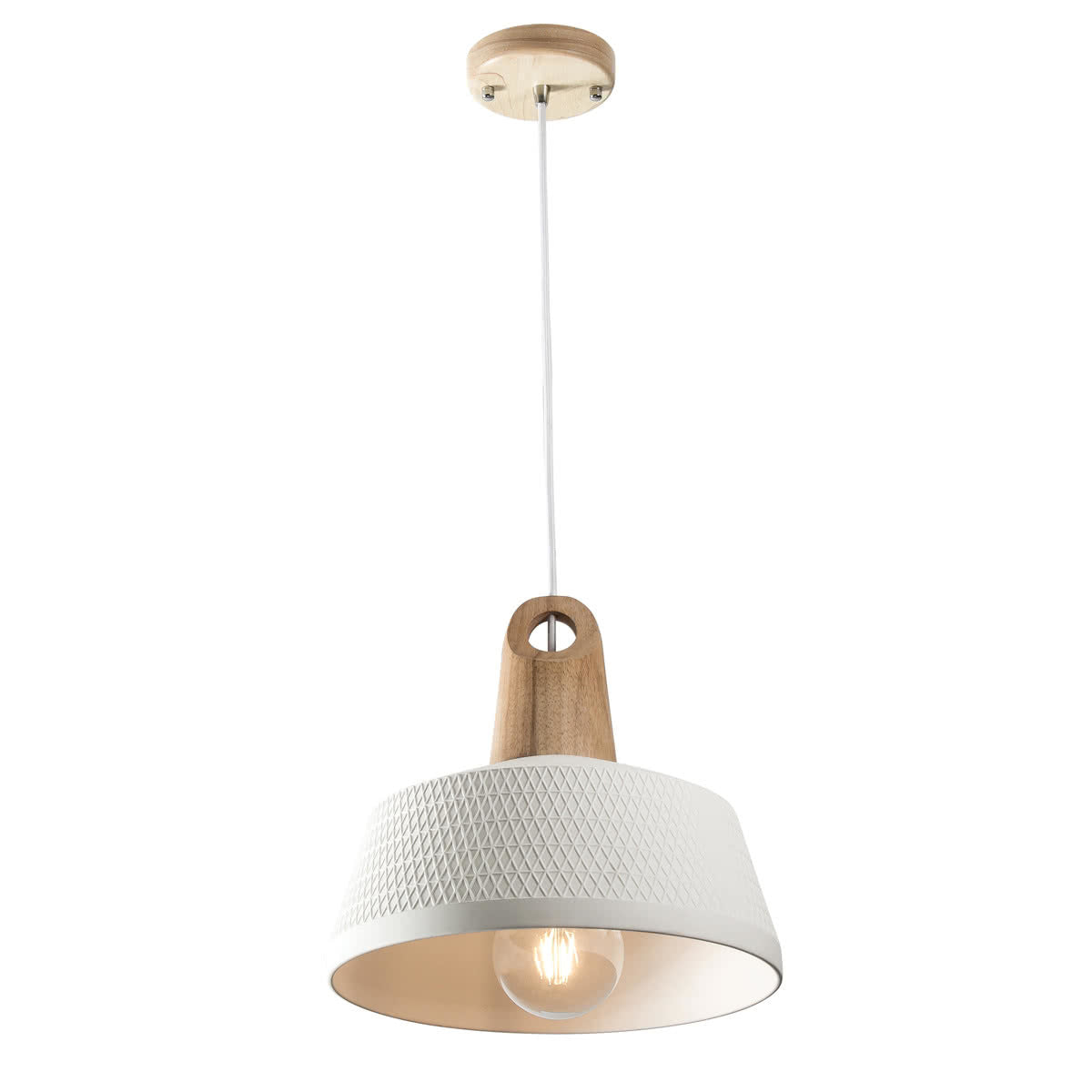 Morrissey Ceramic Pendant Light Oak