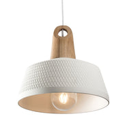 Morrissey Ceramic Pendant Light Oak