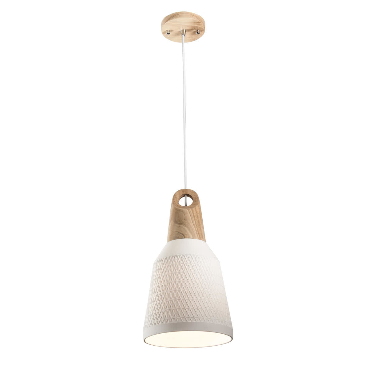 Morrissey Ceramic Pendant Light Oak