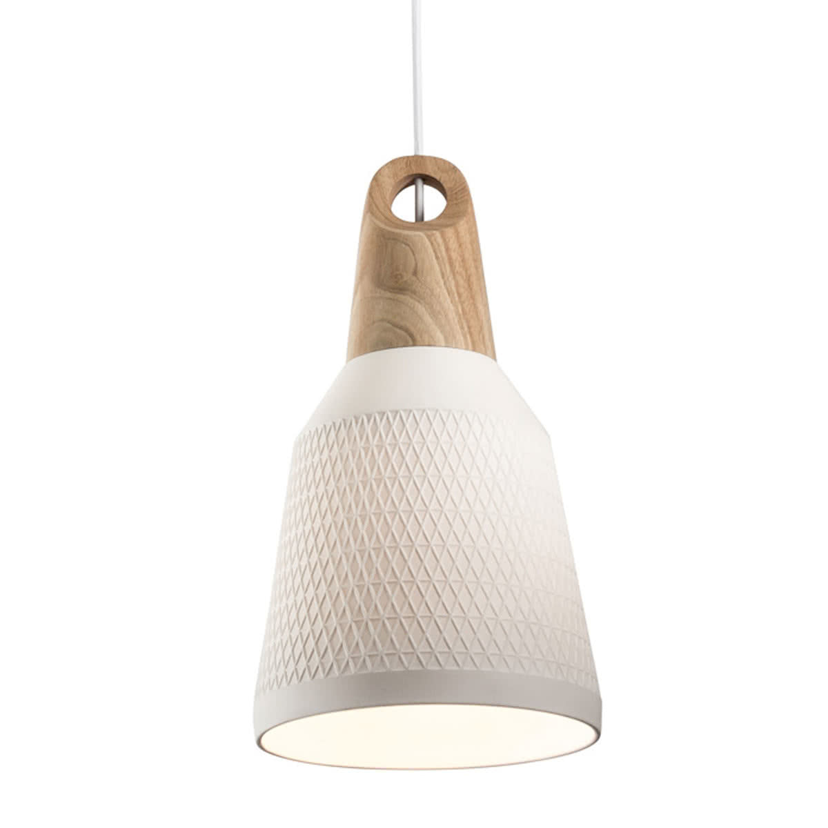 Morrissey Ceramic Pendant Light Oak