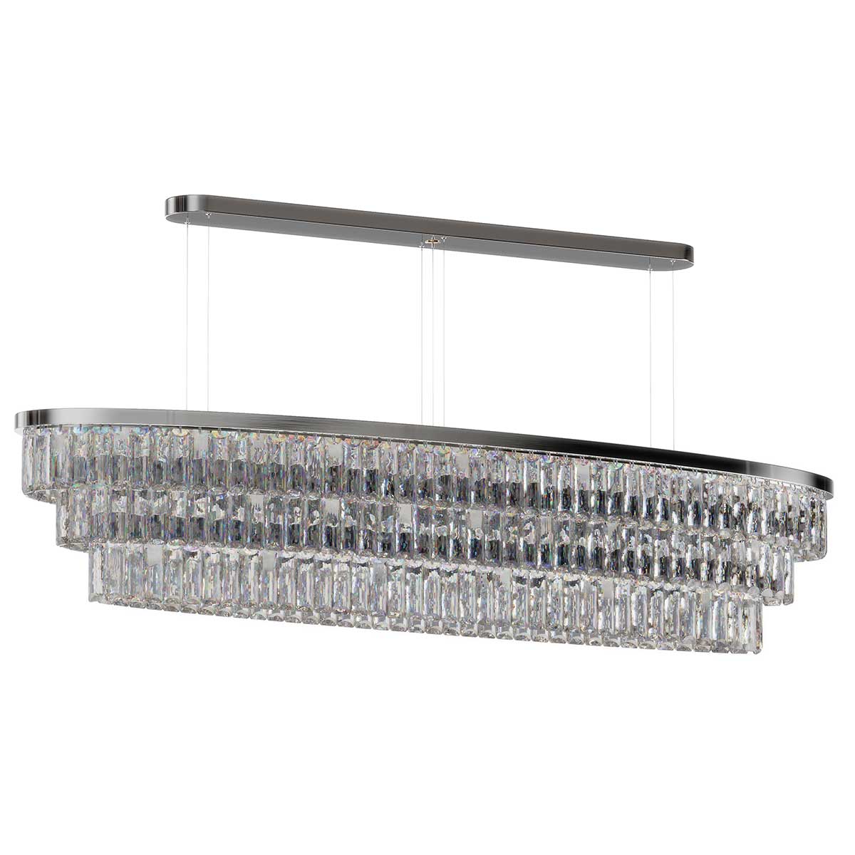 Milano Oval Crystal Chandelier