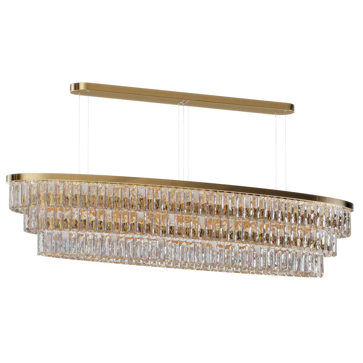 Milano Oval Crystal Chandelier