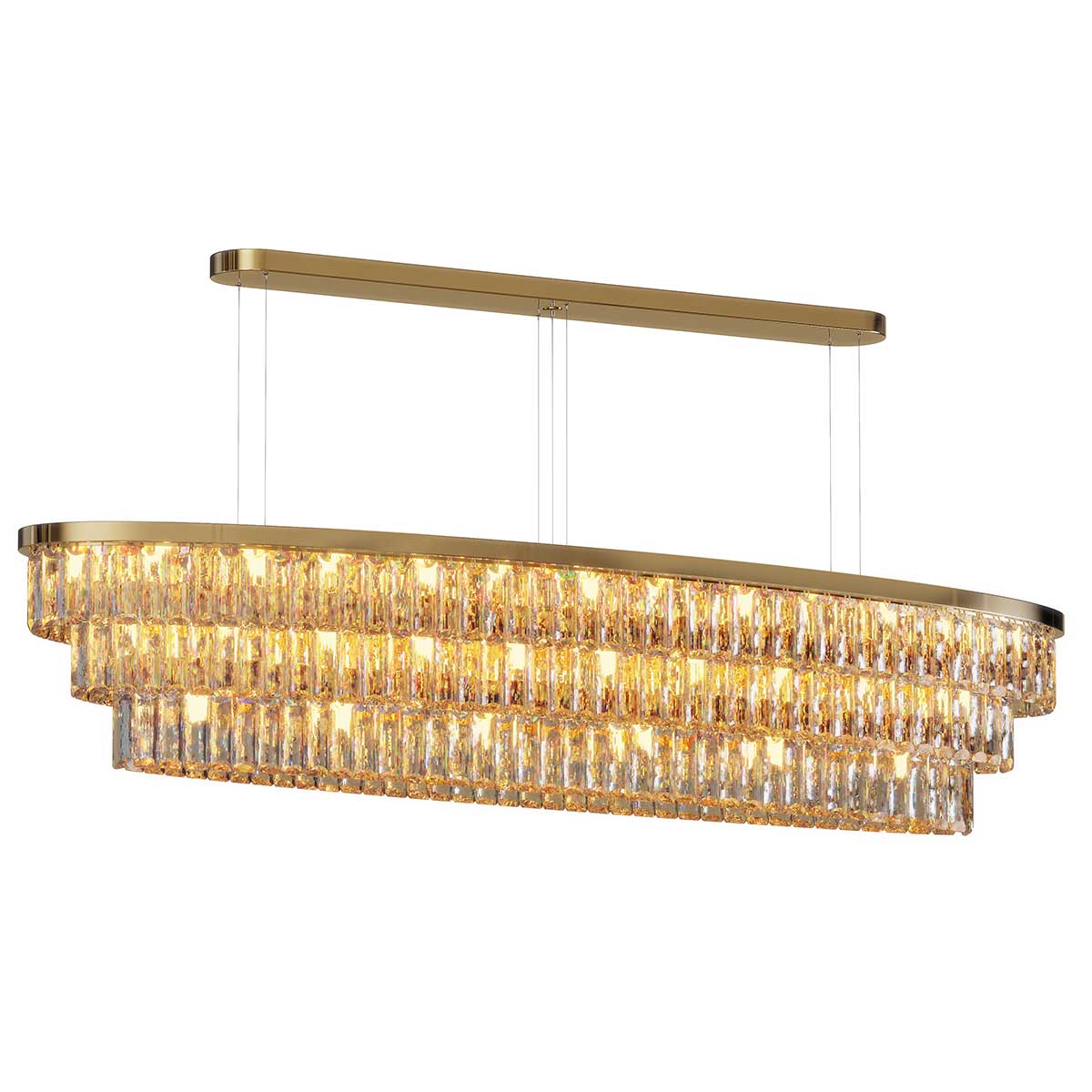 Milano Oval Crystal Chandelier