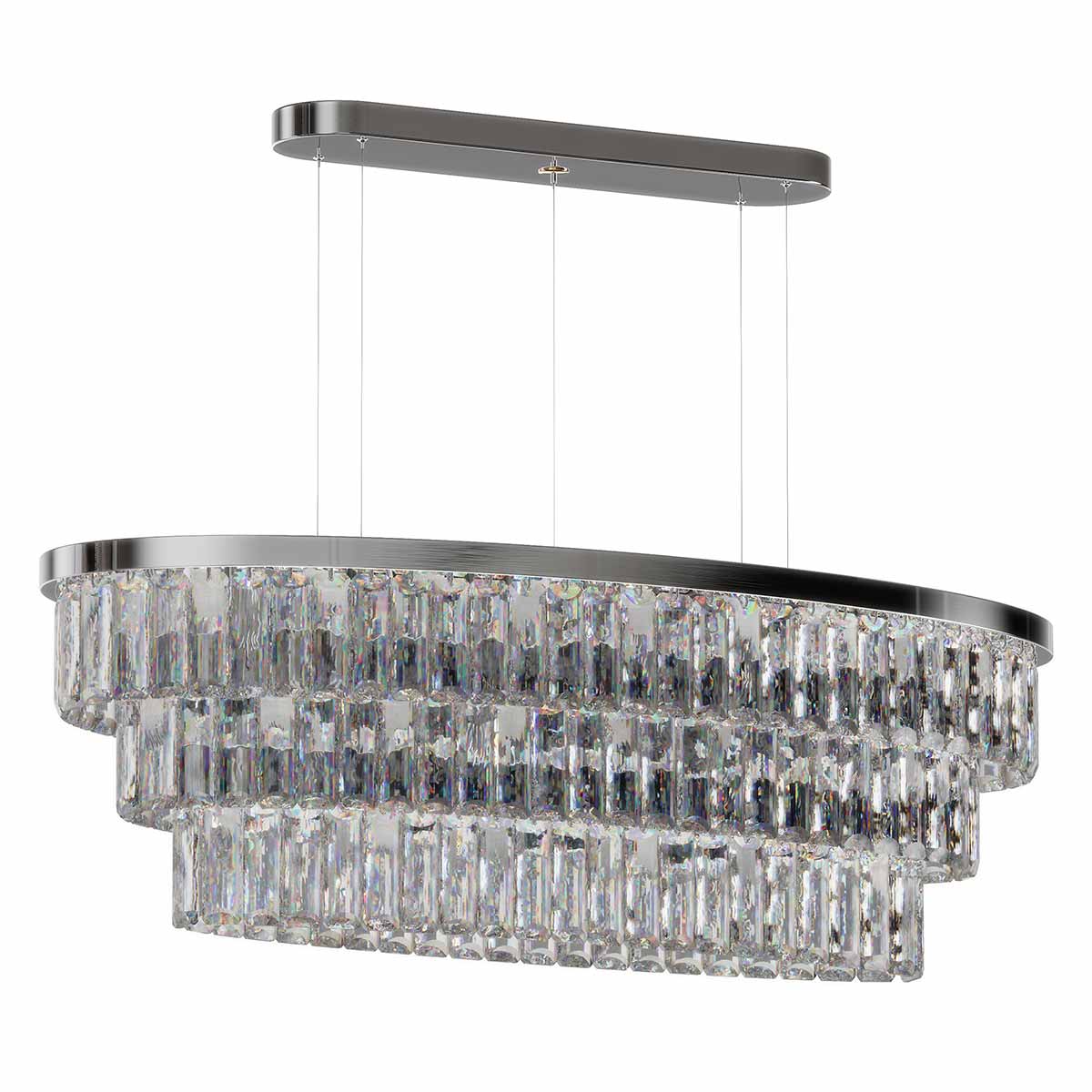 Milano Oval Crystal Chandelier