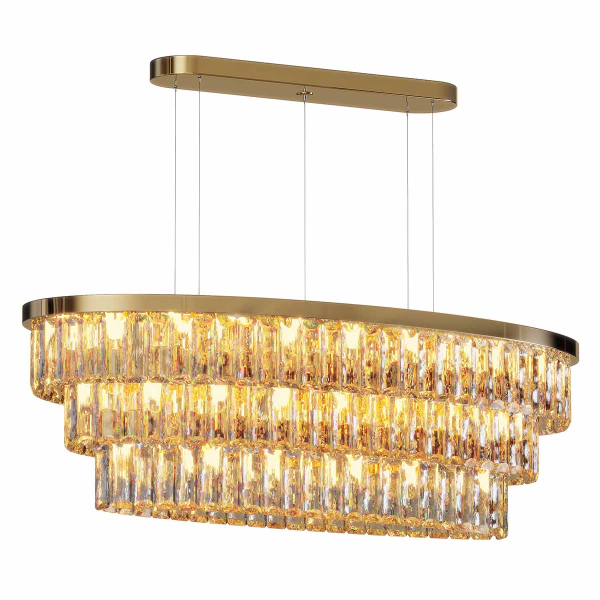 Milano Oval Crystal Chandelier