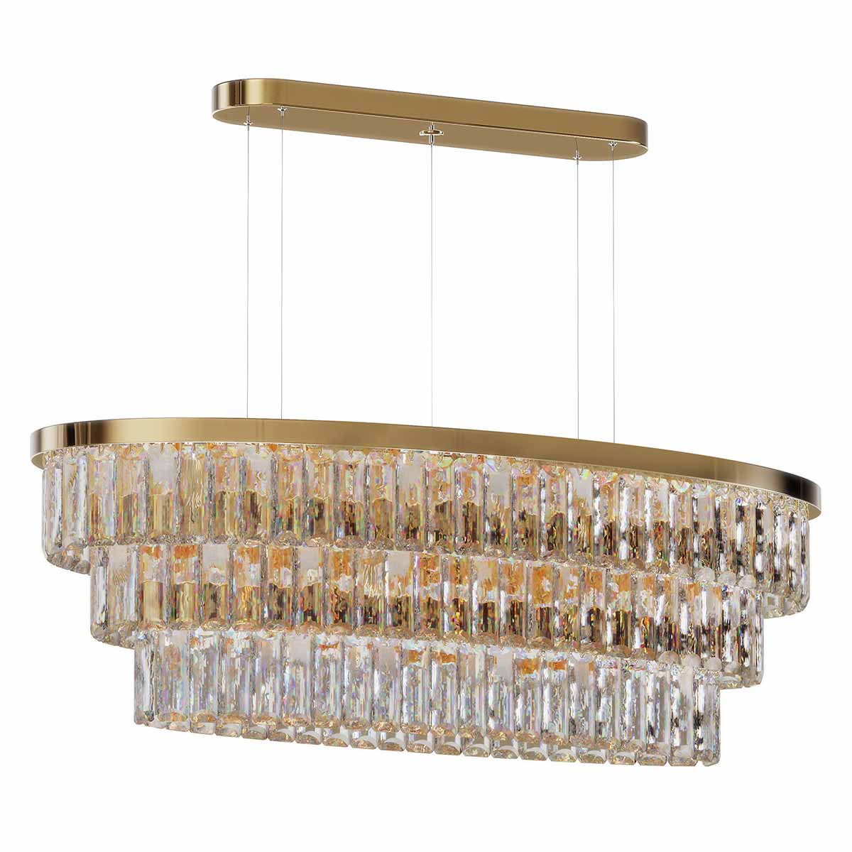 Milano Oval Crystal Chandelier