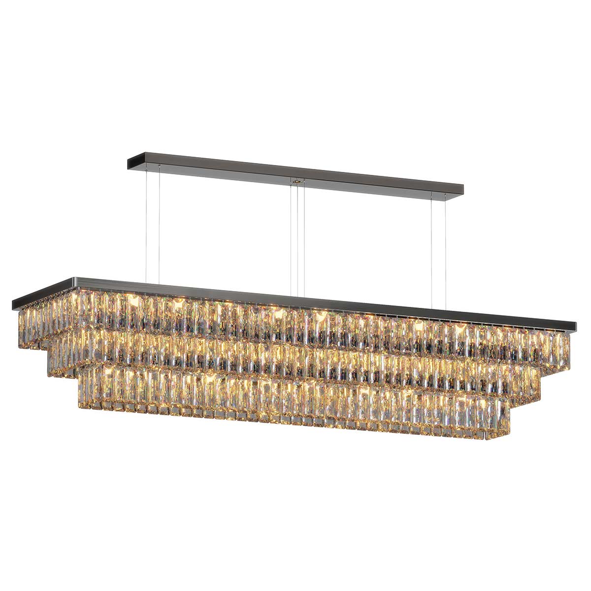 Milano Rectangle Crystal Chandelier