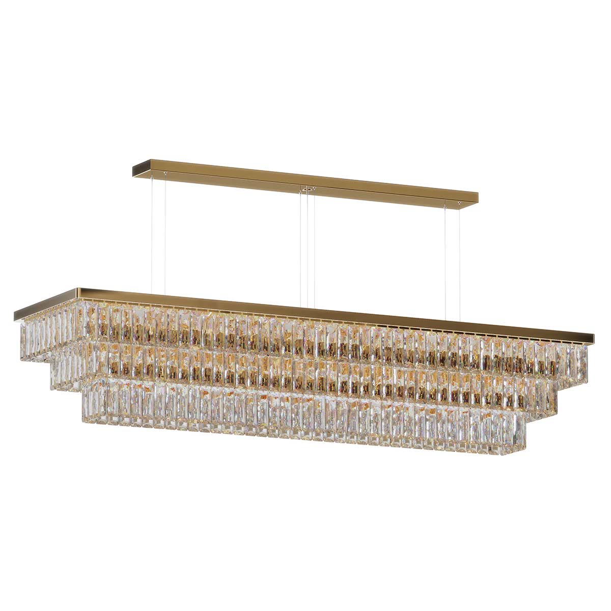 Milano Rectangle Crystal Chandelier
