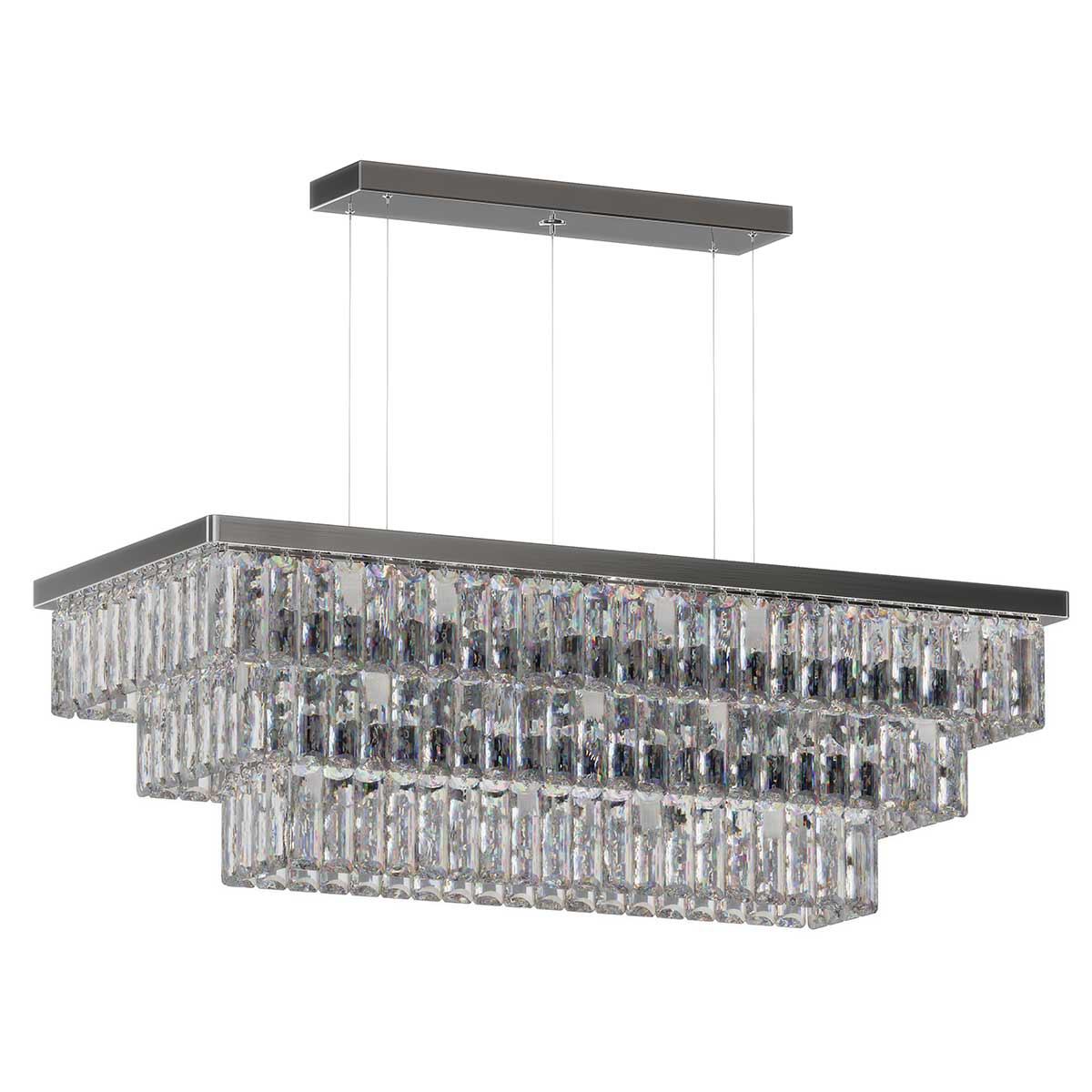 Milano Rectangle Crystal Chandelier