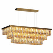 Milano Rectangle Crystal Chandelier