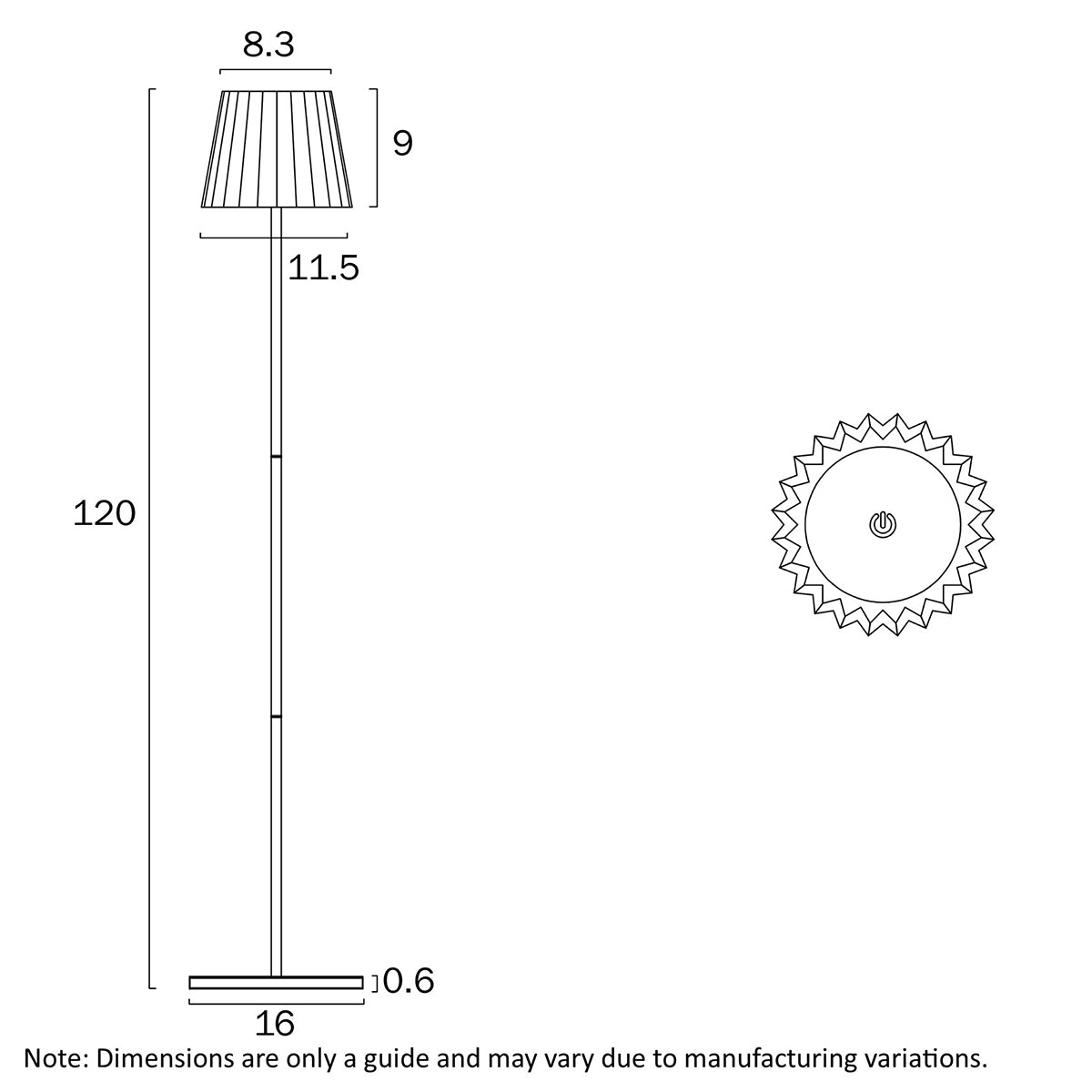 Mindy Rechargeable Cordless LED Floor Lamp with USB Port