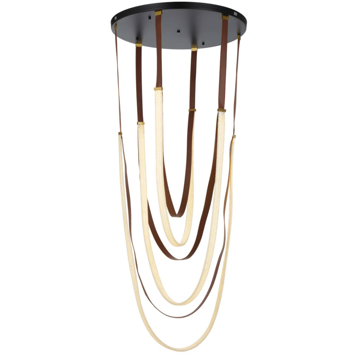 Mio Pendant Light with LED & Vegan Leather Accents