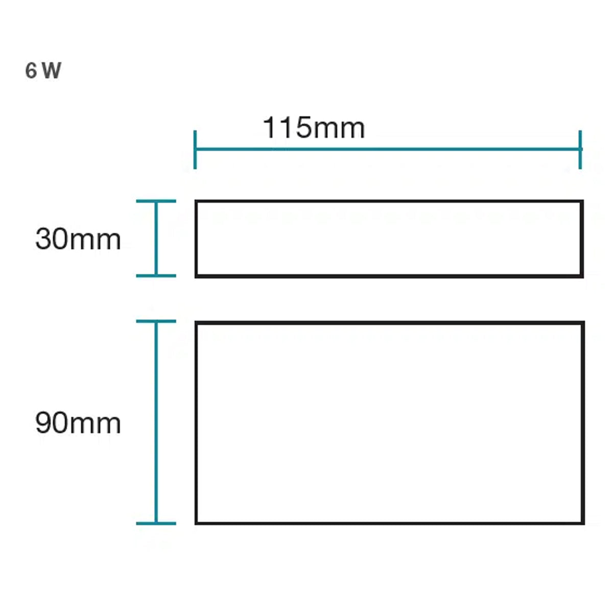 Modus Up Down Wall Light 6W - Outdoor Undercover