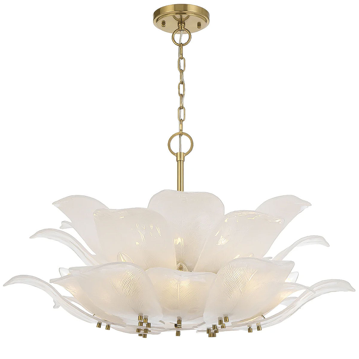 Monte 12 Light Pendant Light - Elegant Brass Design