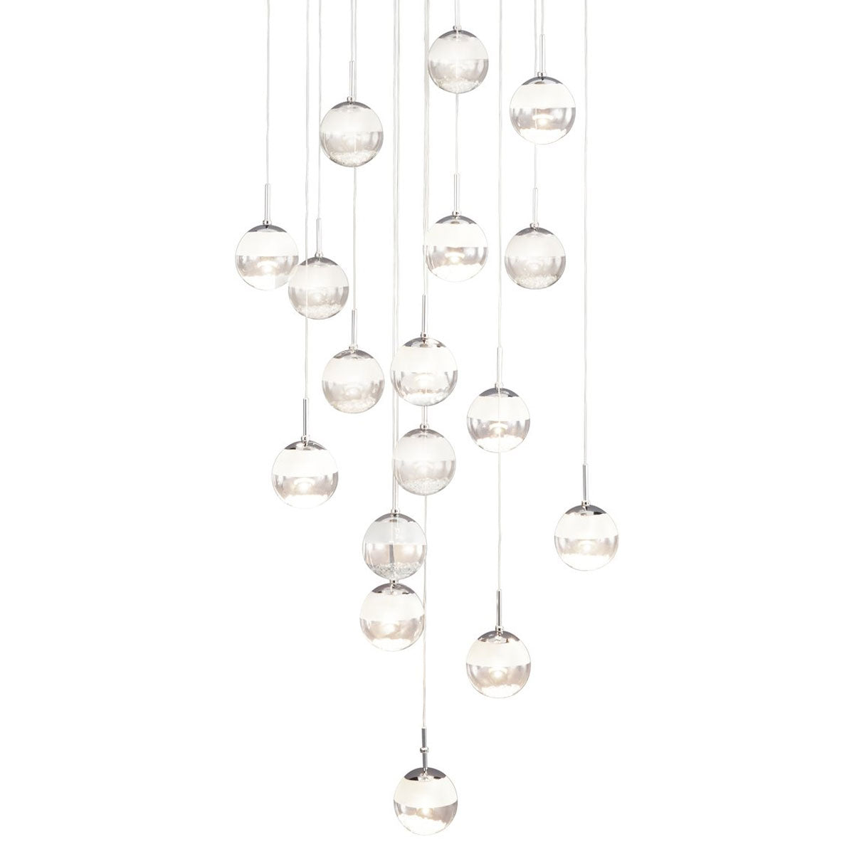 Montefio 2 17 Light LED Crystal Chandelier Pendant Light