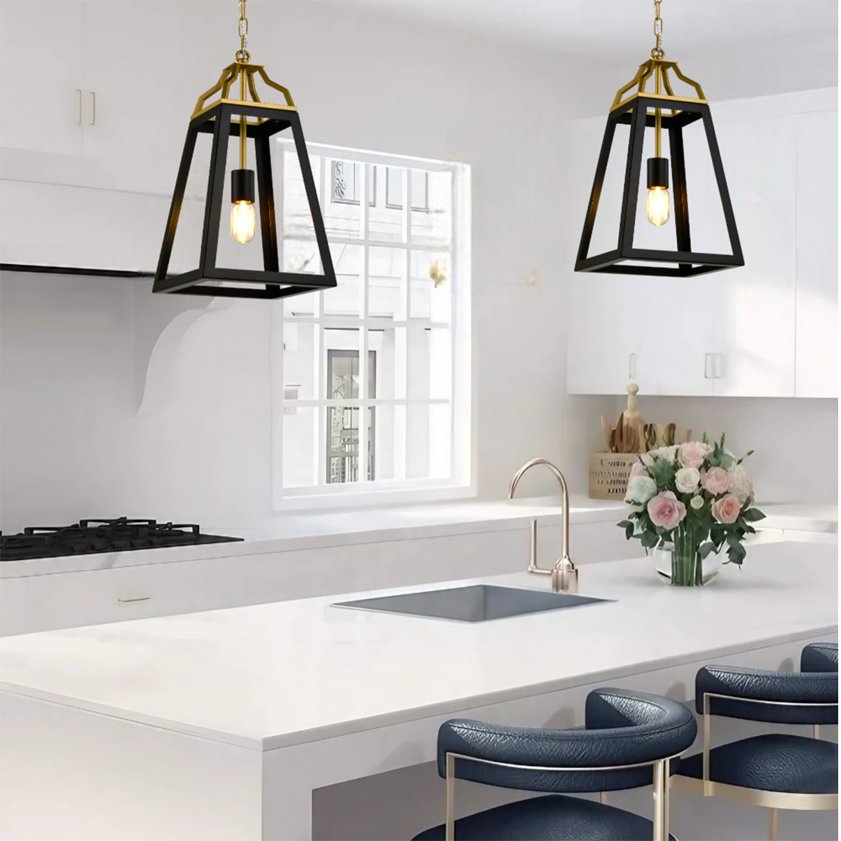 Montreal 1 Light Pendant Lamp with Modern Design
