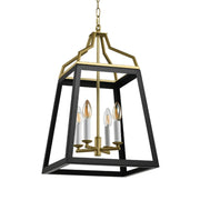Montreal 4 Light Pendant Light with Iron Frame