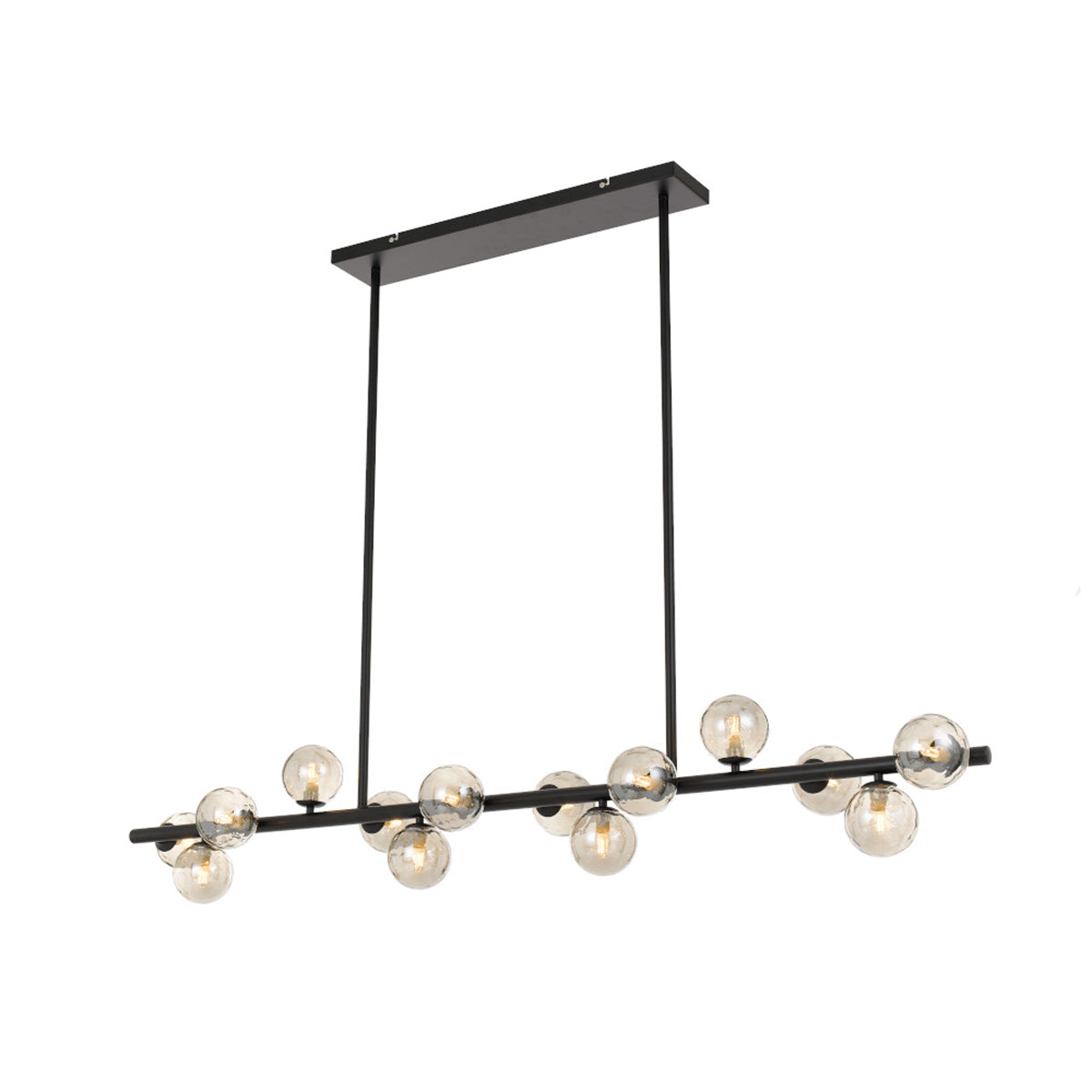 Moran 14 Light Pendant with Blown Glass Globes