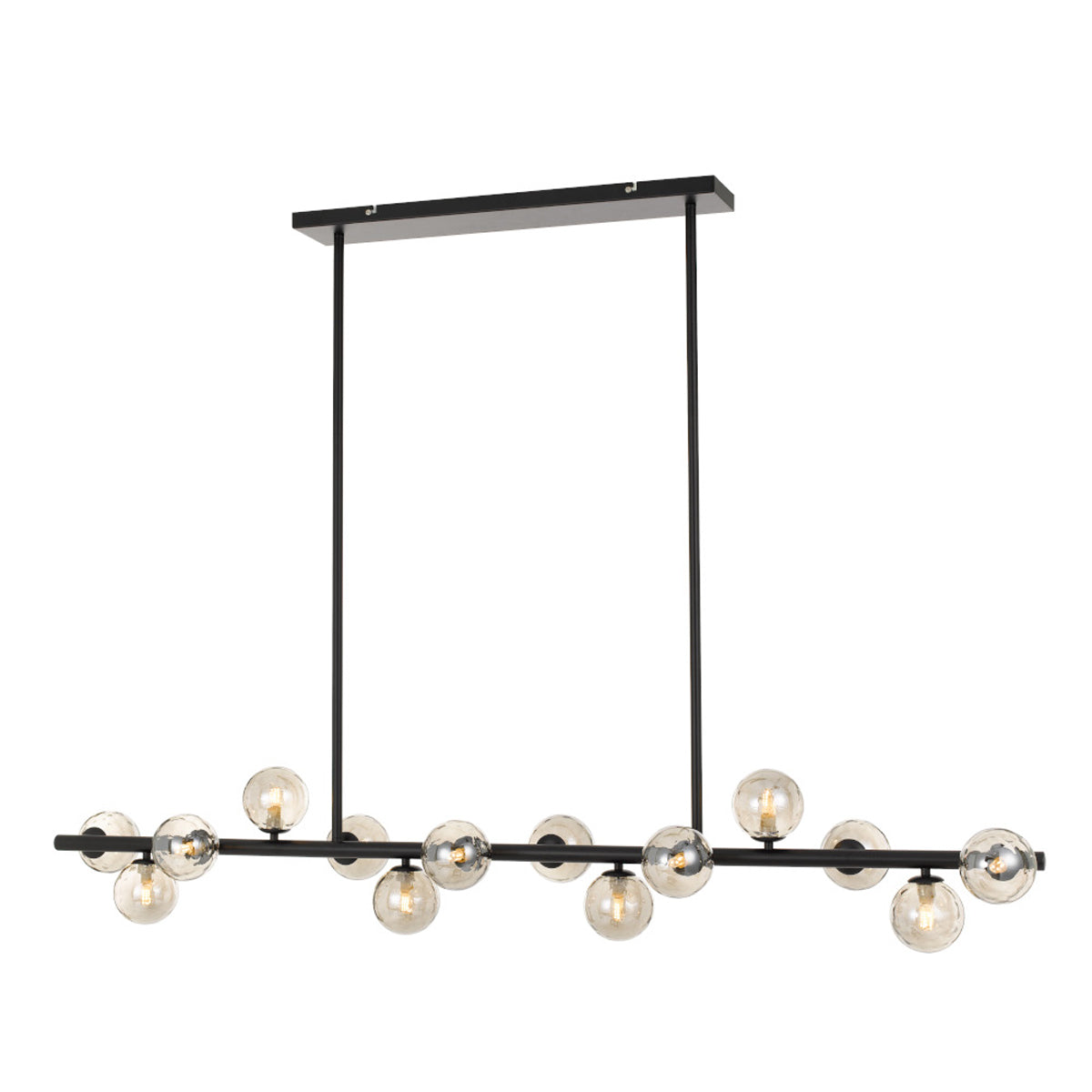 Moran 14 Light Pendant with Blown Glass Globes