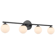 Moran 4LT Wall Light with Opal Glass Shades