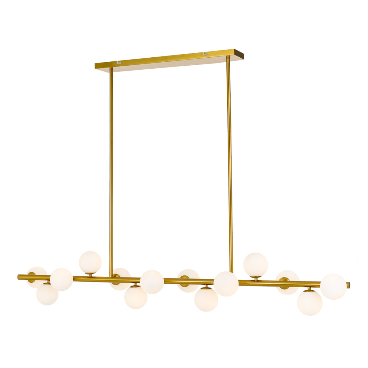 Moran 14 Light Pendant with Blown Glass Globes