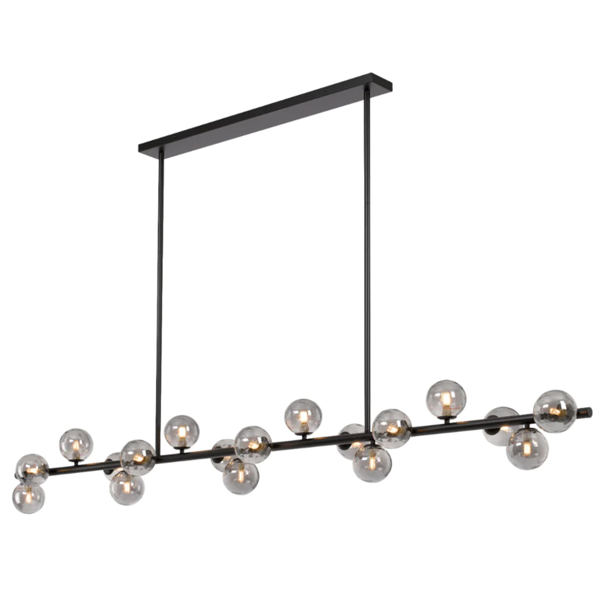 Moran 18 Light Linear Pendant Light - Elegant Blown Glass