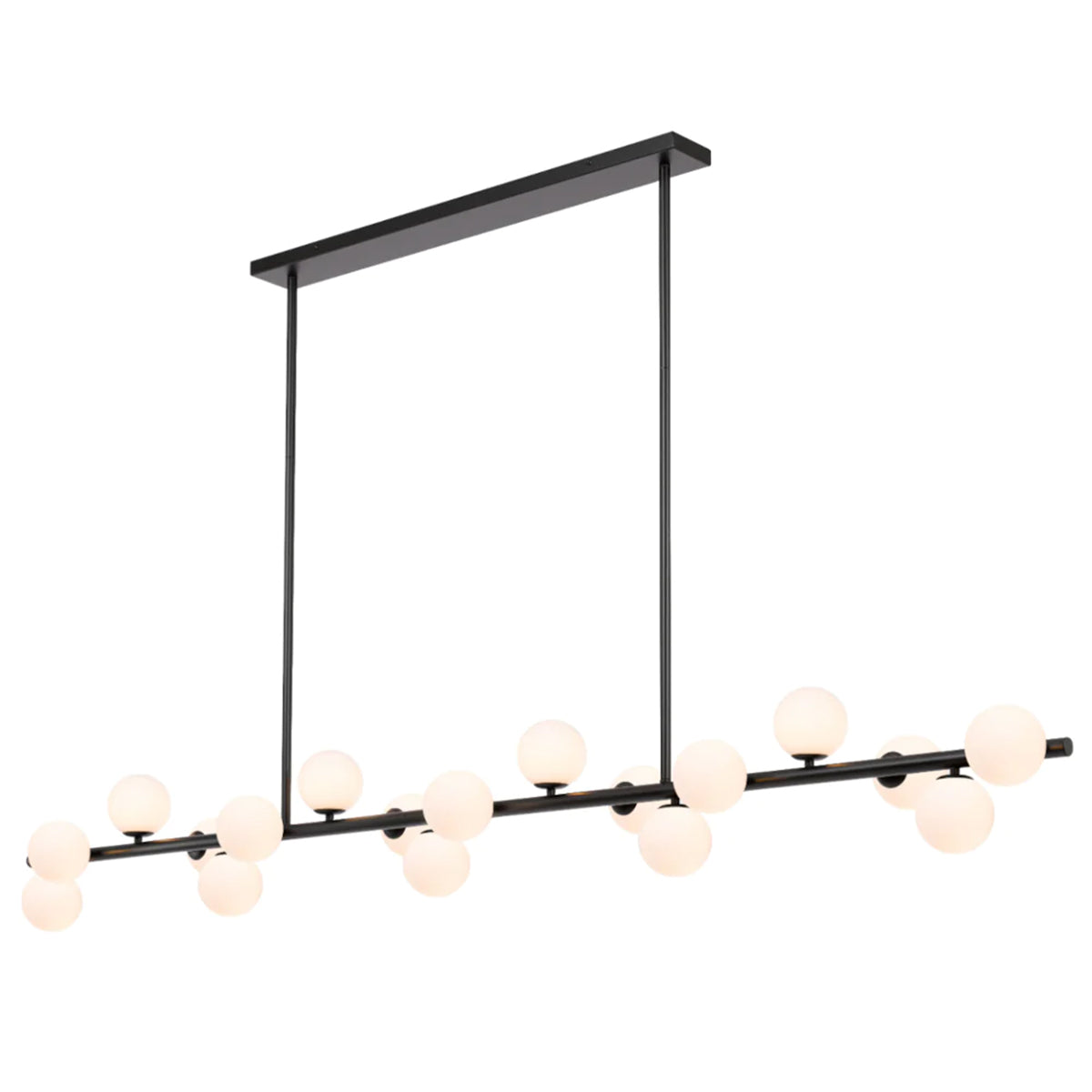 Moran 18 Light Linear Pendant Light - Elegant Blown Glass