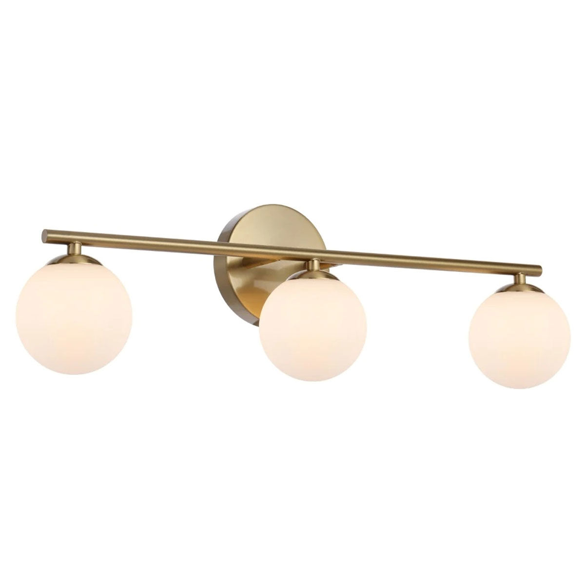 Moran 3 Light Opal Glass Wall Light Energy Efficient
