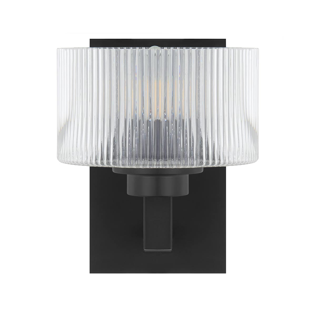 Moreno II Wall Light with Ribbed Glass - Stylish Design